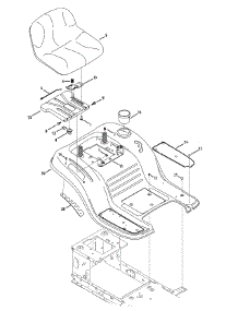 Seat & Fender parts for Craftsman Lawn Tractor 13AD78XS099 / 2014 from AppliancePartsPros.com