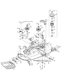 Mower Deck parts for Craftsman Lawn Tractor 13AD78XS099 / 2015 from AppliancePartsPros.com