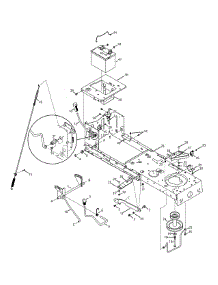 Frame, Battery & Pto parts for Craftsman Lawn Tractor 13AL78XT099 / 2014 from AppliancePartsPros.com