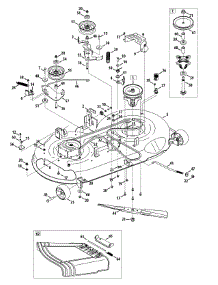 Mower Deck parts for Craftsman Lawn Tractor 13AL78XT099 / 2014 from AppliancePartsPros.com