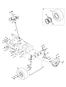 Steering & Front Axle parts for Craftsman Lawn Tractor 13AL78XT099 / 2014 from AppliancePartsPros.com