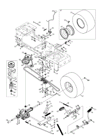 Drive & Rear Wheels parts for Craftsman Lawn Tractor 13AL78XT099 / 2015 from AppliancePartsPros.com