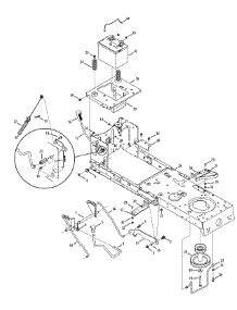 Frame, Battery & Pto parts for Craftsman Lawn Tractor 13AL78XT299 / 2015 from AppliancePartsPros.com