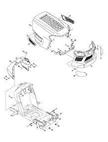 Hood & Grille parts for Craftsman Lawn Tractor 13AL78XT299 / 2015 from AppliancePartsPros.com