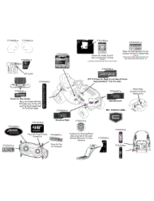 Label Map parts for Craftsman Lawn Tractor 13AL78XT299 / 2015 from AppliancePartsPros.com