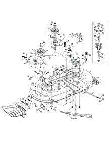 Mower Deck parts for Craftsman Lawn Tractor 13AL78XT299 / 2015 from AppliancePartsPros.com