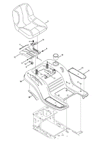 Seat & Fender parts for Craftsman Lawn Tractor 13AL78XT299 / 2015 from AppliancePartsPros.com