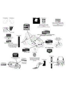 Label Map parts for Craftsman Lawn Tractor 13AP78XS099 / 2015 from AppliancePartsPros.com
