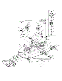 Mower Deck parts for Craftsman Lawn Tractor 13AP78XS099 / 2015 from AppliancePartsPros.com