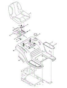 Seat & Fender parts for Craftsman Lawn Tractor 13AP78XS099 / 2015 from AppliancePartsPros.com