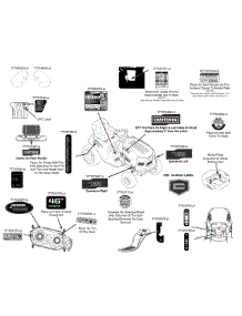 Label Map parts for Craftsman Lawn Tractor 13AP79XT099 / 2015 from AppliancePartsPros.com
