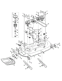 Mower Deck parts for Craftsman Lawn Tractor 13APA1ZS099 / 2015 from AppliancePartsPros.com