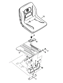 Seat Assembly parts for Craftsman Lawn Tractor 13APA1ZS099 / 2015 from AppliancePartsPros.com