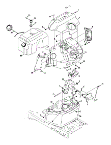 Dash & Fuel Tank parts for Craftsman Lawn Tractor 13AQA1ZT099 / 2015 from AppliancePartsPros.com