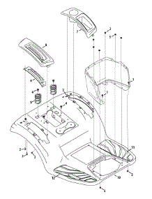 Fender parts for Craftsman Lawn Tractor 13AQA1ZT099 / 2015 from AppliancePartsPros.com