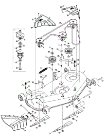 Mower Deck parts for Craftsman Lawn Tractor 13A7A1ZW099 / 2015 from AppliancePartsPros.com