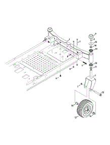 Front Axle parts for Craftsman Z-Series 17AKCACS299 / 2014 from AppliancePartsPros.com