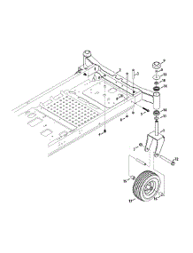 Front Axle parts for Craftsman Z-Series 17ARCACT099 / 2014 from AppliancePartsPros.com