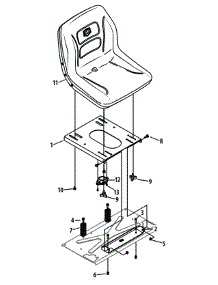 Seat Assembly parts for Craftsman Z-Series 17ARCACT099 / 2014 from AppliancePartsPros.com