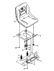 Seat Assembly parts for Craftsman Z-Series 17ASDALC099 / 2015 from AppliancePartsPros.com