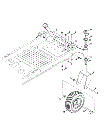 Front Axle parts for Craftsman Z-Series 17ASDALD099 / 2015 from AppliancePartsPros.com