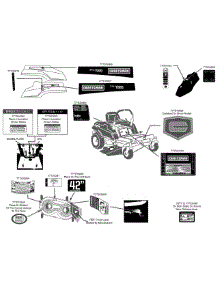 Label Map parts for Craftsman Z-Series 17AK2ACS099 / 2013 from AppliancePartsPros.com
