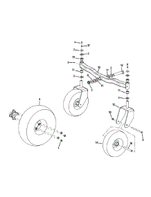 Front Axle parts for Craftsman Z-Series 17AL3AGV099 / 2012 from AppliancePartsPros.com