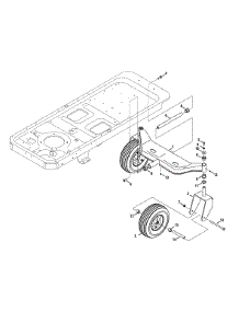 Front Casters parts for Craftsman Z-Series 17AF2ACK099 / 2014 from AppliancePartsPros.com