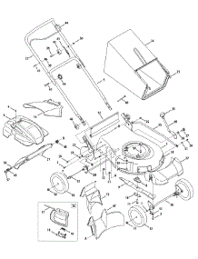 General Assembly Cc500 parts for Cub Cadet Home Maintenance Push Walk-Behind Mower 11A-18M9 / 2010 from AppliancePartsPros.com