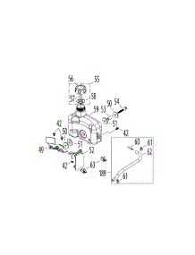 5P65m0b Fuel Tank parts for Cub Cadet Home Maintenance Push Walk-Behind Mower 11A-18M9010 / 2011 from AppliancePartsPros.com