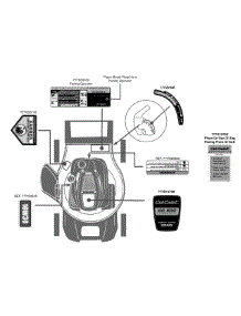 Label Map Cc500 parts for Cub Cadet Home Maintenance Push Walk-Behind Mower 11A-18M9010 / 2011 from AppliancePartsPros.com
