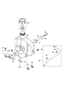 5P65m0c Fuel Tank & Mounting parts for Cub Cadet Home Maintenance Push Walk-Behind Mower 11A-18M9010 / 2012 from AppliancePartsPros.com
