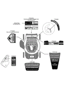 Label Map 18A-189 parts for Cub Cadet Home Maintenance Electric Mower 18A-189 / 2010 from AppliancePartsPros.com
