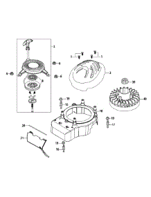 5P70m0c Flywheel & Shroud parts for Cub Cadet Home Maintenance Self-Propelled Walk-Behind Mower 12A-18M7 / 2012 from AppliancePartsPros.com