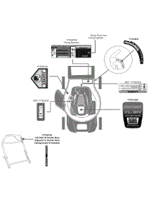 Label Map Cc550sp parts for Cub Cadet Home Maintenance Self-Propelled Walk-Behind Mower 12A-18M7010 / 2010 from AppliancePartsPros.com