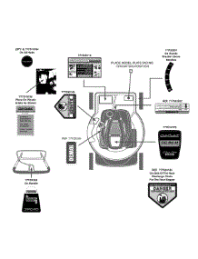 Label Map Cc94m parts for Cub Cadet Home Maintenance Self-Propelled Walk-Behind Mower 12A-94M7 / 2011 from AppliancePartsPros.com