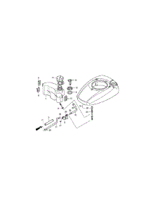 Honda Gcv160la0 Fuel Tank parts for Cub Cadet Home Maintenance Self-Propelled Walk-Behind Mower 12A-989Q / 2012 from AppliancePartsPros.com