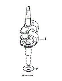 Honda Gcv190las3a Crankshaft parts for Cub Cadet Home Maintenance Self-Propelled Walk-Behind Mower 12A-98FQ710 / 2010 from AppliancePartsPros.com
