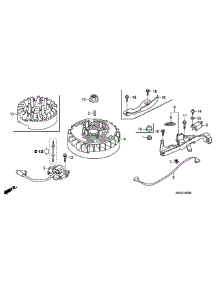Honda Gcv190las3a Flywheel parts for Cub Cadet Home Maintenance Self-Propelled Walk-Behind Mower 12A-98FQ710 / 2010 from AppliancePartsPros.com