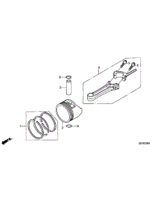 Honda Gcv190las3a Piston & Connecting Rod parts for Cub Cadet Home Maintenance Self-Propelled Walk-Behind Mower 12A-98FQ710 / 2010 from AppliancePartsPros.com