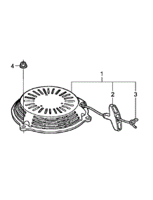 Honda Gcv190las3a Recoil Starter parts for Cub Cadet Home Maintenance Self-Propelled Walk-Behind Mower 12A-98FQ710 / 2010 from AppliancePartsPros.com