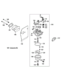 5P70m0c Carburetor parts for Cub Cadet Home Maintenance Self-Propelled Walk-Behind Mower 12A-98M7 / HM 2012 from AppliancePartsPros.com