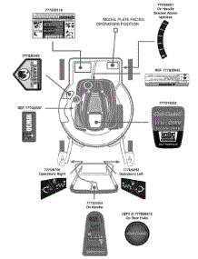 Label Map Cc99m parts for Cub Cadet Home Maintenance Self-Propelled Walk-Behind Mower 12A-99M7 / 2010 from AppliancePartsPros.com