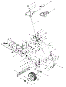 Axle & Wheels Front, Steering parts for Gardenway Lawn Tractor 13AI617H118 / 2002 from AppliancePartsPros.com