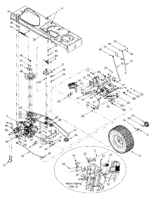 Drive, Wheels Rear parts for Gardenway Lawn Tractor 13AI617H118 / 2002 from AppliancePartsPros.com