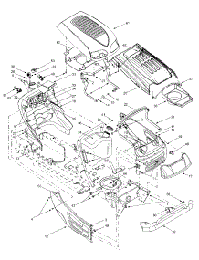 Hood Style 7 & 8, Fuel Tank, Electrical parts for Gardenway Lawn Tractor 13AI617H118 / 2002 from AppliancePartsPros.com