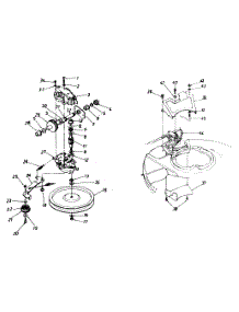 Transmission parts for Grass Handler Self-Propelled Walk-Behind Mower 122-848E101 / 1992 from AppliancePartsPros.com