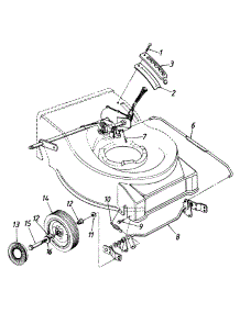 Wheel And Axle Ass'y parts for Hechinger Self-Propelled Walk-Behind Mower 124-487D372 / 1994 from AppliancePartsPros.com