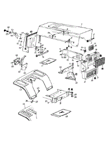 Hood Style 3 parts for Hechinger Lawn Tractor 133O673G372 / 1993 from AppliancePartsPros.com