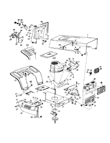 Hood Style 8 parts for Hechinger Lawn Tractor 133P678H372 / 1993 from AppliancePartsPros.com